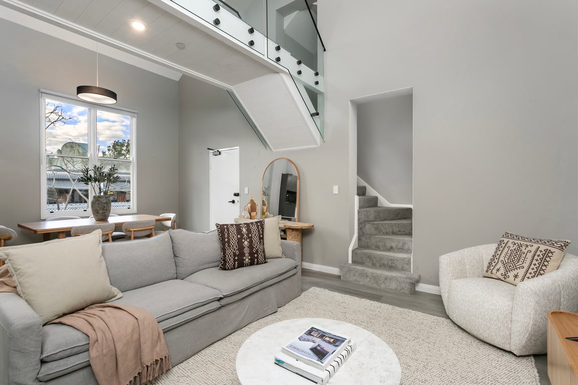 Kirribilli three bed styled living room