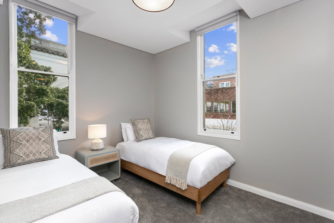Kirribilli three bed styled second bedroom